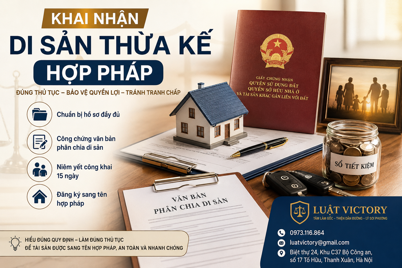 KHAI NHẬN DI SẢN THỪA KẾ HỢP PHÁP - ĐỪNG ĐỂ MẤT QUYỀN LỢI VÌ THIẾU HIỂU BIẾT PHÁP LUẬT