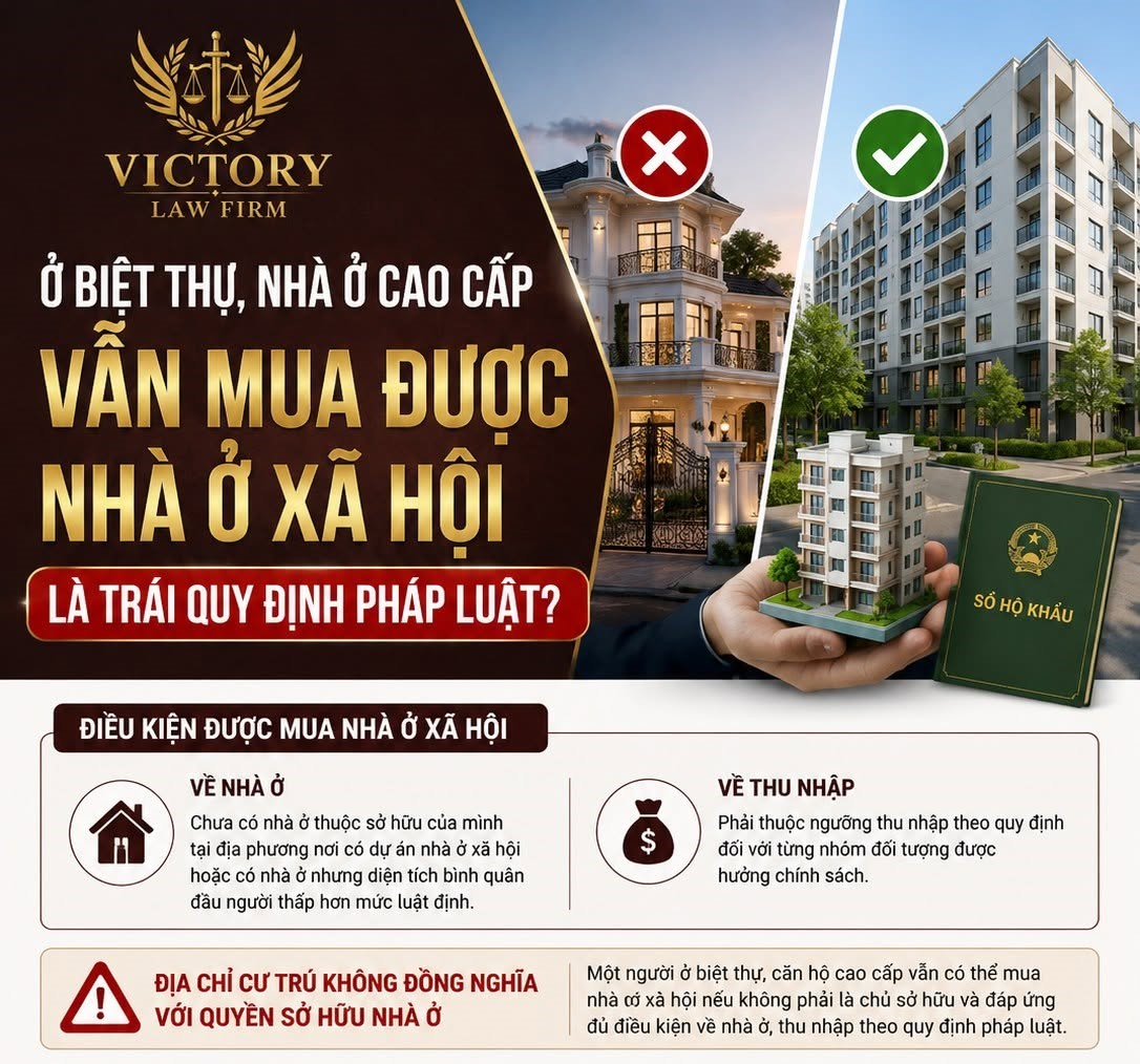 MỚI NHẤT 2026: ĐIỀU KIỆN MUA NHÀ Ở XÃ HỘI? Ở BIỆT THỰ, NHÀ CAO CẤP VẪN MUA ĐƯỢC NHÀ Ở XÃ HỘI CÓ TRÁI LUẬT?