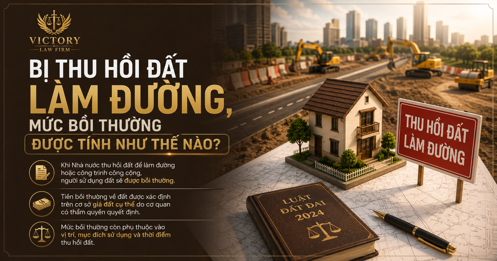 BỊ THU HỒI ĐẤT LÀM ĐƯỜNG, MỨC BỒI THƯỜNG ĐƯỢC TÍNH NHƯ THẾ NÀO?